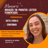 MINICURSO PRESENCIAL: Inovação em produtos lácteos fermentados