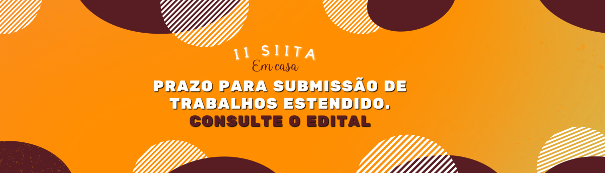 Prazo estendido para submissão de trabalhos.