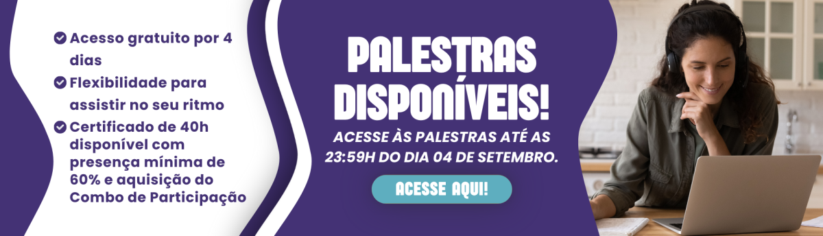 PALESTRAS DISPONÍVEIS!