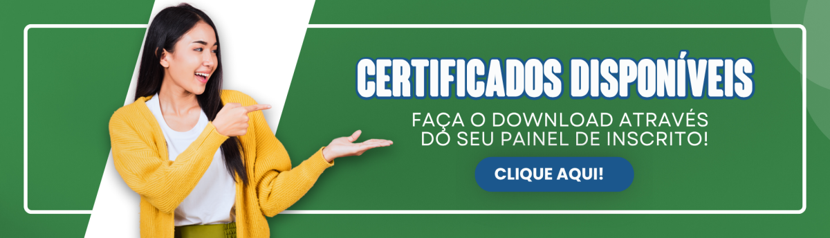 CERTIFICADOS DISPONÍVEIS!