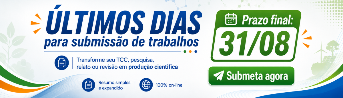 ÚLTIMOS DIAS DE SUBMISSÃO