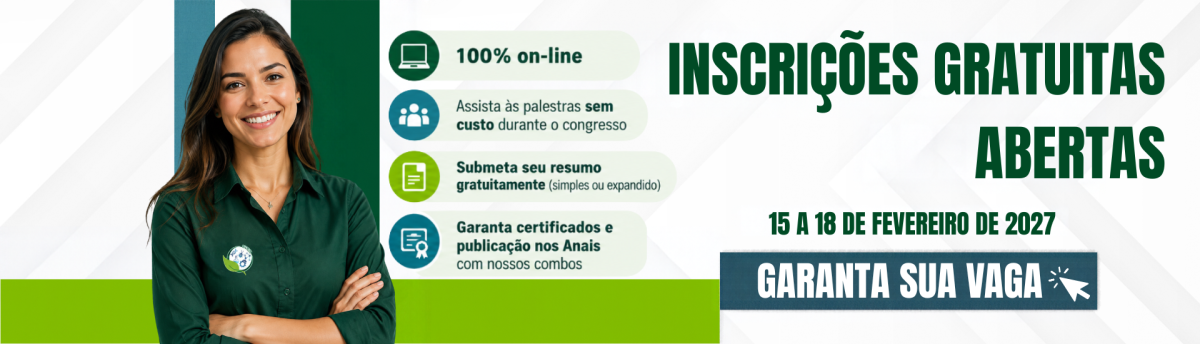 INSCRIÇÕES ABERTAS
