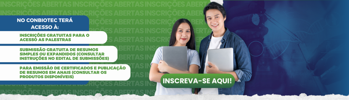 Inscrições abertas!